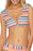 SPLENDID Juicy Fruit Stripe Bikini Top size SM and bottom Size XS $132