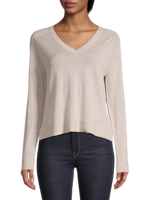 NEW Club Monaco Zaydie Merino Wool Sweater in Natural Size L