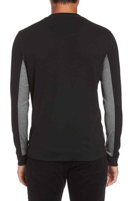 Vince Camuto Colorblock Crew Neck Fit Pima Cotton Sweater Pullover Mens L $85