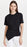 Theory Drape Tee Front Ruched In Black Size P