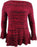 Style & Co Pull Marl Manches volantées Pull Rouge taille XXL