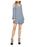 BCBGMAXAZRIA Ellyson Cold Shoulder A-Line Dress In Chambrey Blue Size XS $257