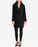 DKNY Women's Brushed Wool Blend Shawl Collar Coat In Black Size XS $395