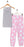 PJ Couture Printed Sleepover 2-Piece Pyjama Set Heart Print In Pink Grey Size M