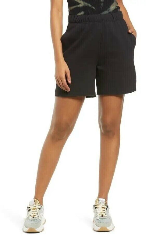 AFRM New Women's Black Zamia French Terry Lounge Shorts Size S