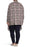 Bobeau Collection Pull en tricot à manches longues Cardigan Berry Plaid Taille M 180 $