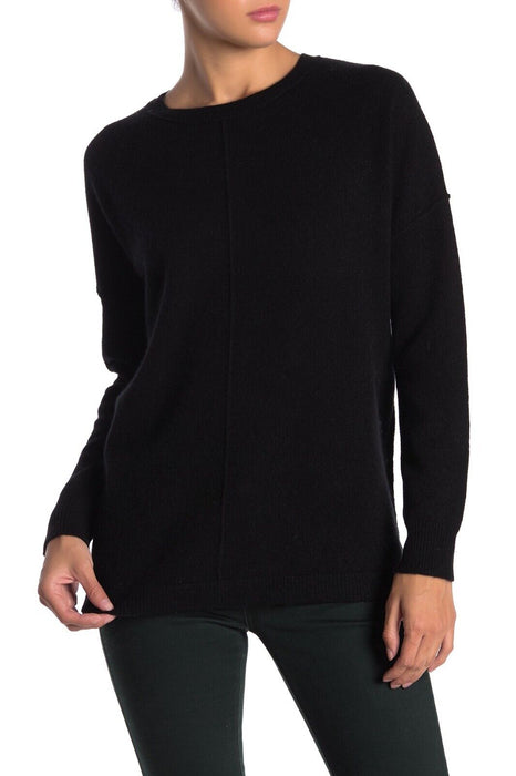 Catherine Catherine Malandrino Cashmere Crew Neck Dolman Sweater Black Size XS