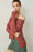 BCBGMAXAZRIA Long Sleeve Asymmetrical Knitted Sweater In Tandori Spice Size S