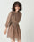 Sessun  viscose short smocked mini dress with print size S $440