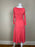Lauren Ralph Lauren Ruched Stretch Jersey Fit & Flare Dress In Pink Size L $180