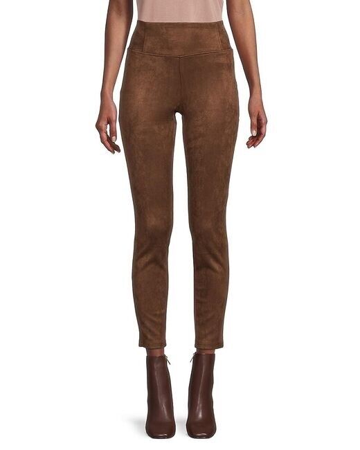 Laundry By Shelli Segal High-Waist Stretch Pull-On Active Leggings Taupe Size S