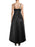 Betsy & Adam $409 Women's Black SatinHigh-Low Gown Dress Size 6 fits as XS