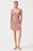 ASTR The Label Women's Bodycon Ribbed Hook & Eye Mini Dress Blush Pink Size XS