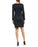 NANETTE nanette lepore Fringed Sweater Dress size XL $129  navy shimmering