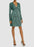 Equipment Green V-Neck Roomily Leopard Print Satin Mini Dress Size 4 $425