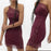 Free People Intimately Maroon Premonitions Bodycon One Shoulder Dress Size XS