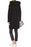 DKNY Women's Brushed Wool Blend Shawl Collar Coat In Black Size XL $395