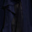 BCBGMAXAZRIA Koko Georgette Robe drapée à manches drapées en dentelle imitation portefeuille Bleu marine foncé 8