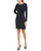 NANETTE nanette lepore Fringed Sweater Dress size XL $129  navy shimmering