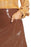 Halogen X Atlantic Pacific Croc Embossed Faux Leather Miniskirt - Brown - Large