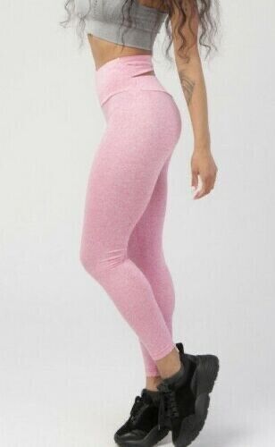 Pro-fit High Waist Gym Leggings Fitness Sport Training Yoga Pants Size S pink