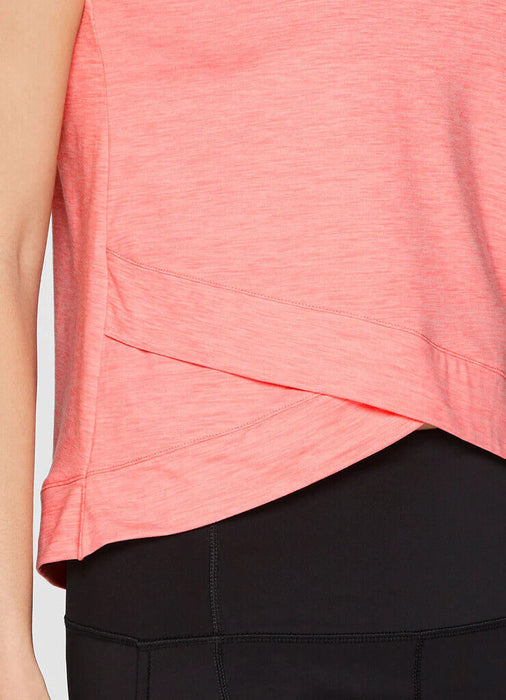 RBX Stripe Coral Super Soft Tulip Tank Top Size M $39