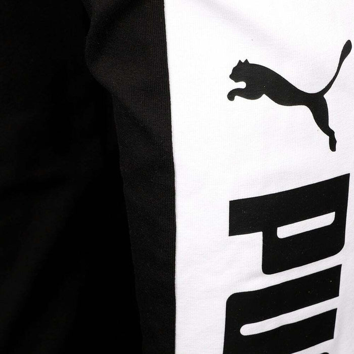 Puma Leaping Puma Colorblock V2 Tights In Black And White Size S