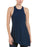 Cinq A Sept Cuerpo Tank Top Dylan Asymmetrical Blue Navy Lapis Size XS $279