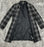 Donna Karan Women's Black Plaid Tweed Three Button Topper Jacket coat Size 14