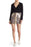 Wild Honey Nordstrom Zip Front Mini Skirt In Snake Print/Metallic Gold Size S