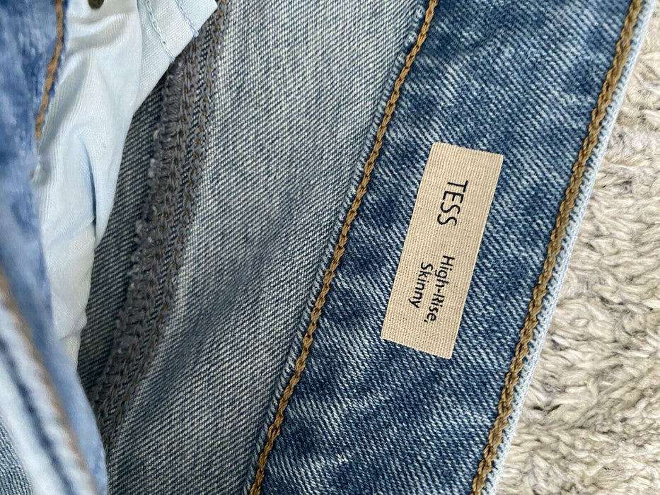 Mavi Tess High Rise Skinny Jeans In Mid Blue 90s Str Size 31/36