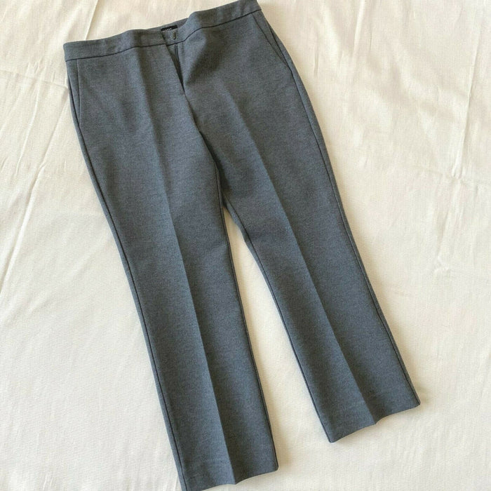 Halogen Women's Pants Knit Stretch Straight Pants Ankle Career Casual 8 in grey