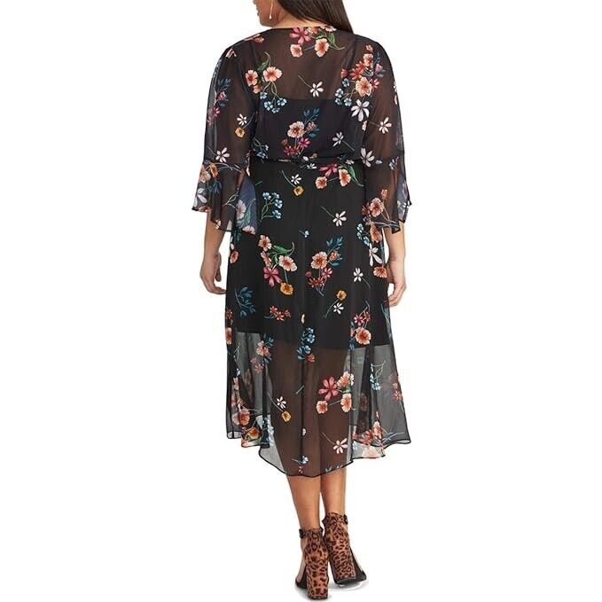 RACHEL Rachel Roy Women's Plus Size Rosita Long Over Lean Dress $148 3X NO BELT