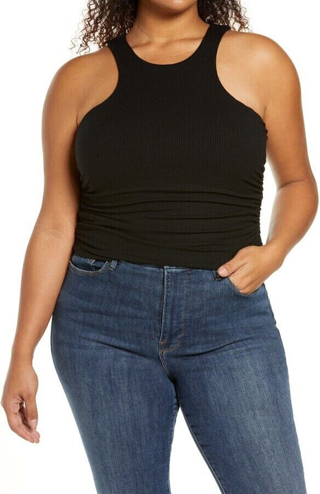 AFRM Ruskin Ribbed Racerback sleeveless Tank plus size 3X in pink