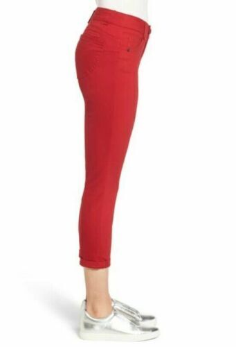 Wit & Wisdom Women Ab-Solution Crop Skinny Pants Ankle Skimmer Tomato Red Size 2