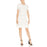 Sandro Kady Eyelet Detail A Line Knee Length Dress In Ecru White Size 34 XS $345