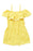 Harper Canyon Kids' Ruffle Knit Romper In Yellow Dandy Clover Size 5