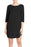 BB DAKOTA Jazlyn Crepe Shift Dress In Black size XS