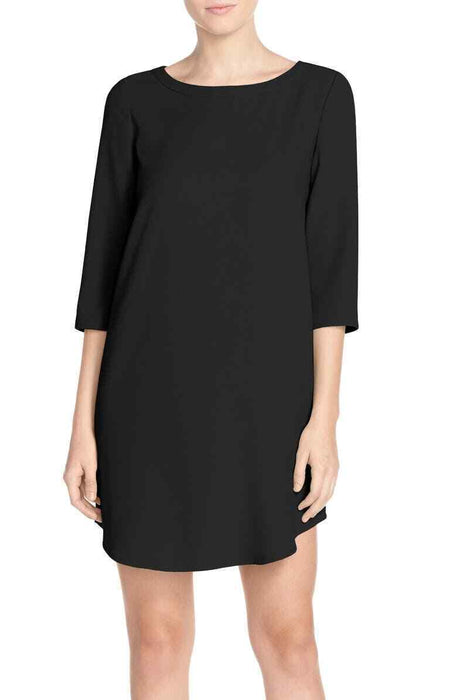 BB DAKOTA Jazlyn Crepe Shift Dress In Black size XS