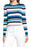 Halogen Blue Freya Stripe Lightweight Long Sleeve Sweater Femme Petit