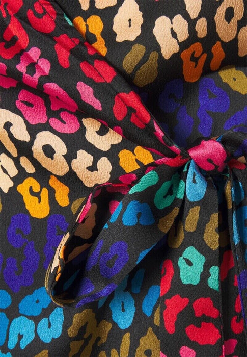 NEVER FULLY DRESSED women's Plus Size Women's Multi Leopard Wrap Top size 18 $89
