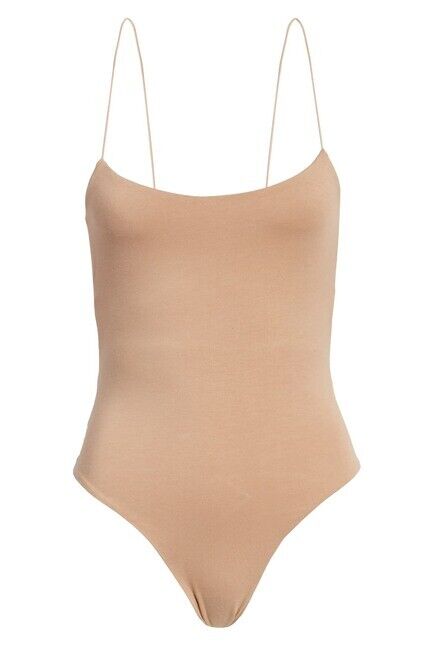 Tiger Mist Bentley Strappy Bodysuit In Nude Size M