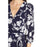 NWT Eliza J Women's Floral Print Faux Wrap Dress. EJ9M214 size 16 in blue