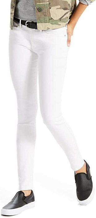 Levi's Women 711 Mid Rise Skinny Jeans 277610 Soft Clean White, 27 L30 4 Medium