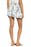 BP Nordstrom Smocked Waist Print Shorts In Blue Drift Detail Floral Size M