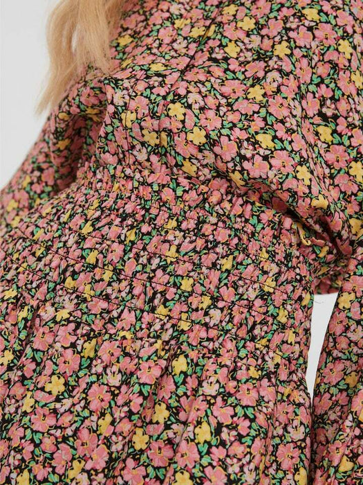Vero Moda Women's Mini Skirt Floral Pink Size L