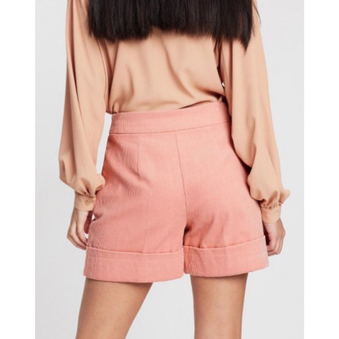 TOPSHOP Corduroy Shorts Womens Size 10 High Waisted NWT $55