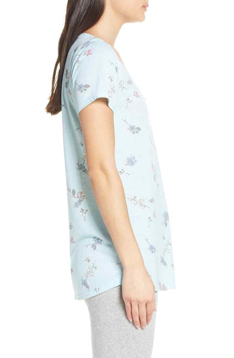 Make + Model Nordstrom Gotta Have It V-Neck Tee In Teal Fair Lenora Size XXS