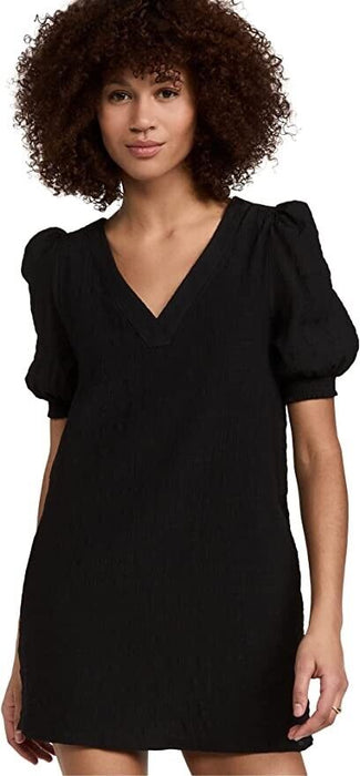 BB Dakota Women's Fields Of Gold V-Neck Dress Black Size XS