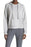 Max Studio Shine Drawstring Hoodie In Heather Gray Size S